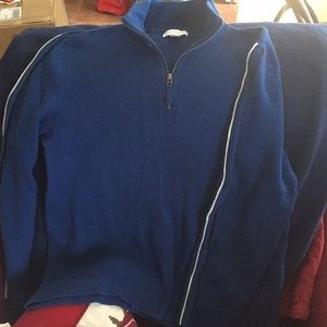 Charter Club Royal blue Zip collar sweater